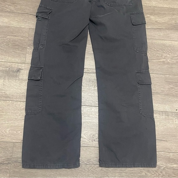 Zara Women's Multi Pocket Cargo High Waist Pants Straight Leg Size 4 Gray - Picture 8 of 9